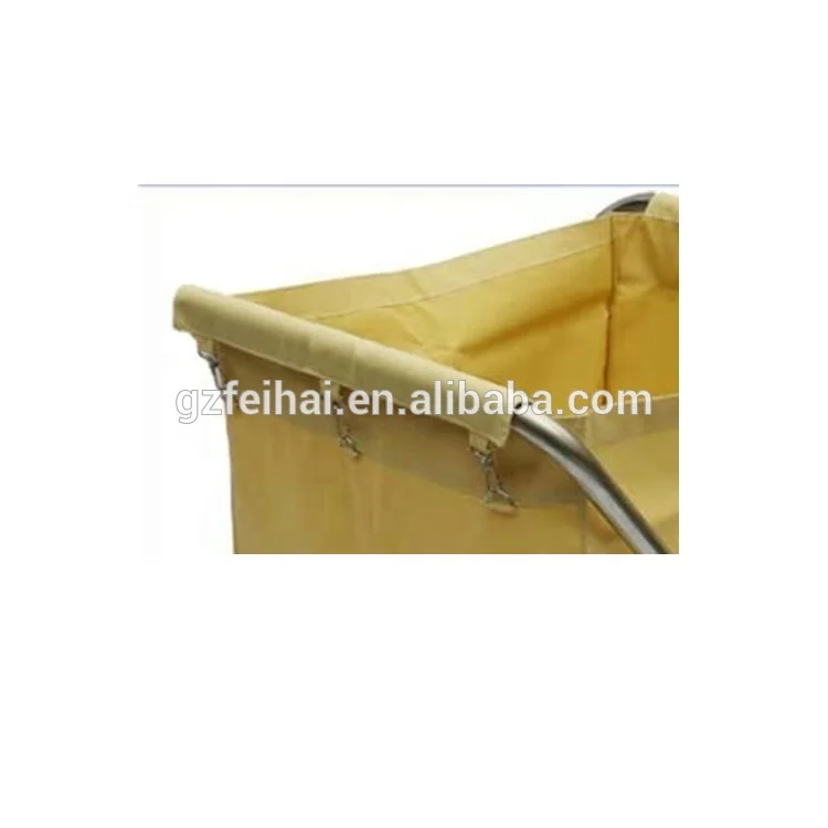 
Laundry service cart linen cart trolley X frame with bag 