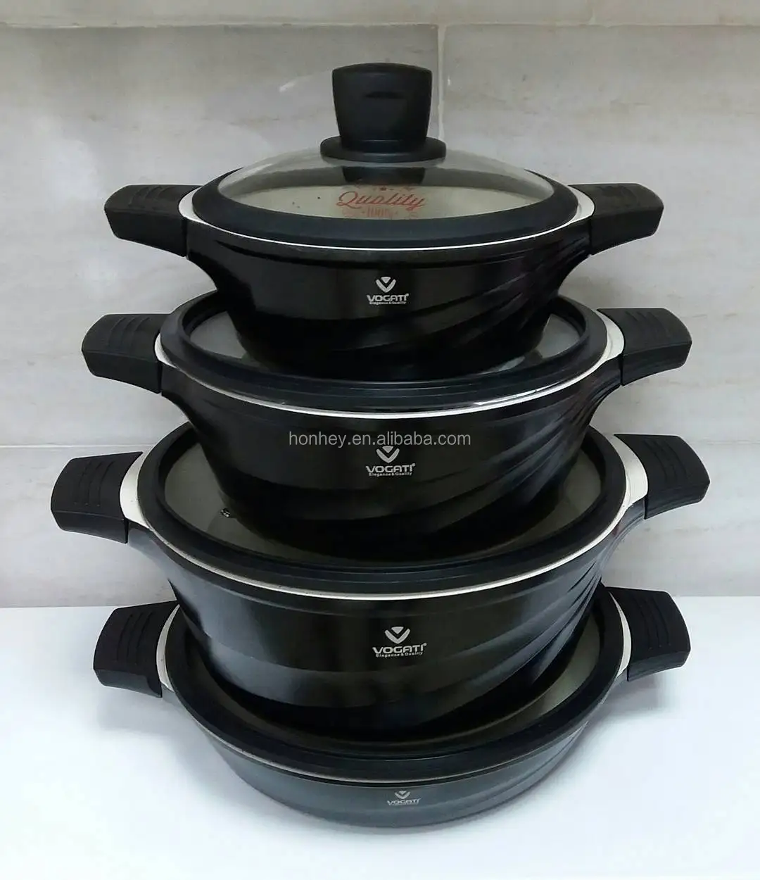 Die Cast Diecast Vogati Cookware Casserole Pot Set Buy Vogati