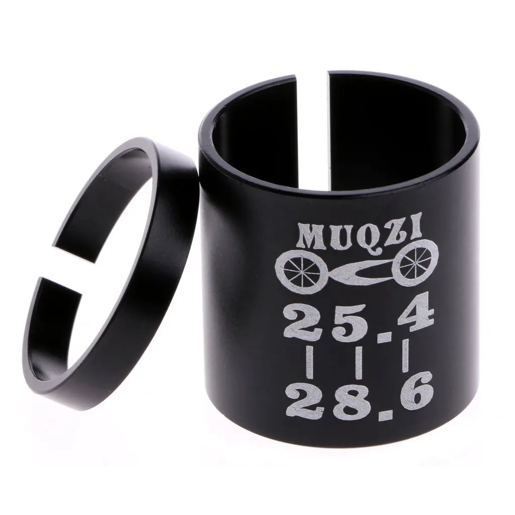 Set of Ahead Handlebar Stem Shim//Reducer 1 1//8inch to 1inch 28.6mm to 25.4mm