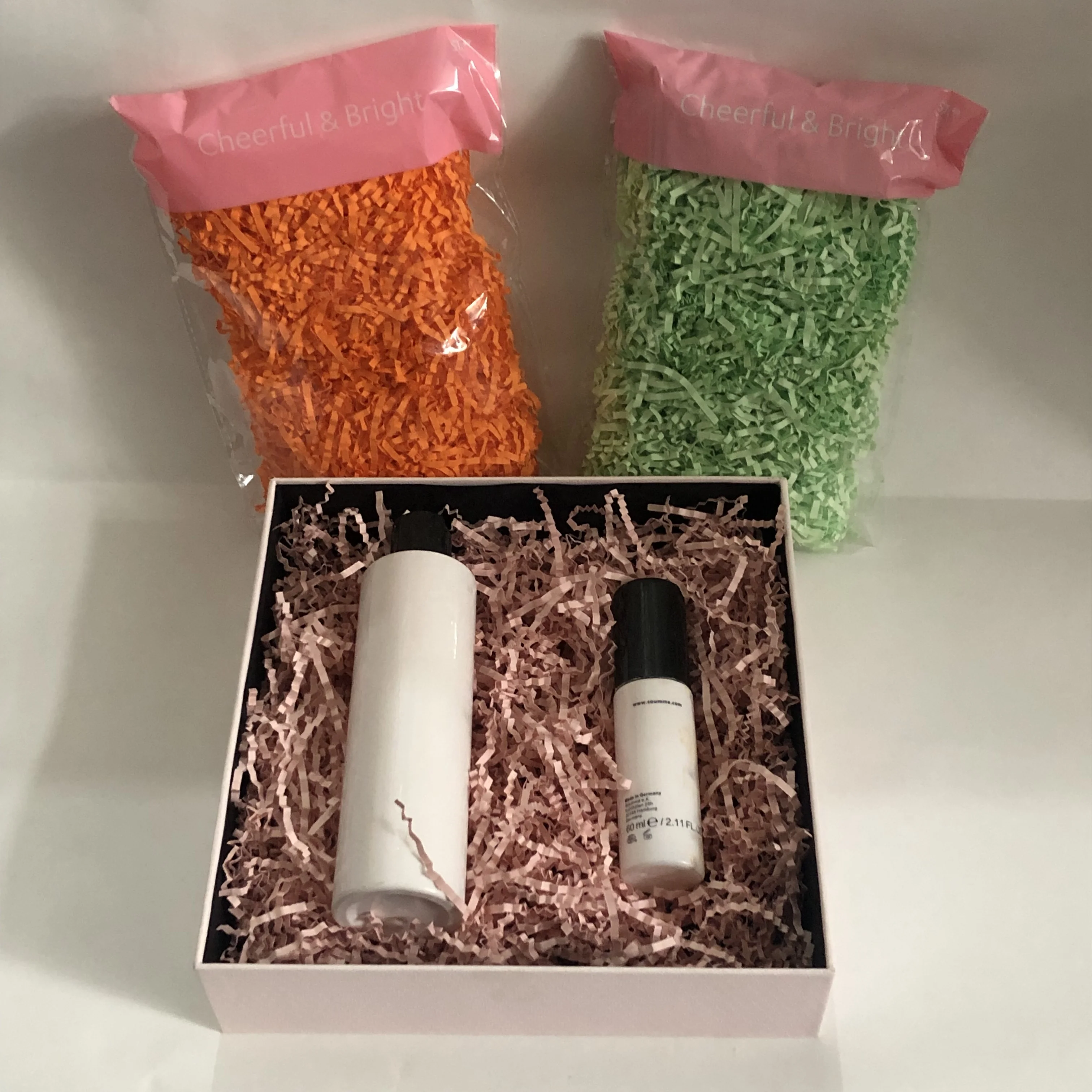 
Light pink Shred paper cosmetic box filler 