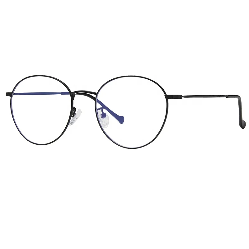 

2020 Fashionable round vintage blue light blocking glasses frames eyewear for women and men