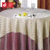 100% Polyester Damask 132" Round Embossed Table Cloth For Restaurant