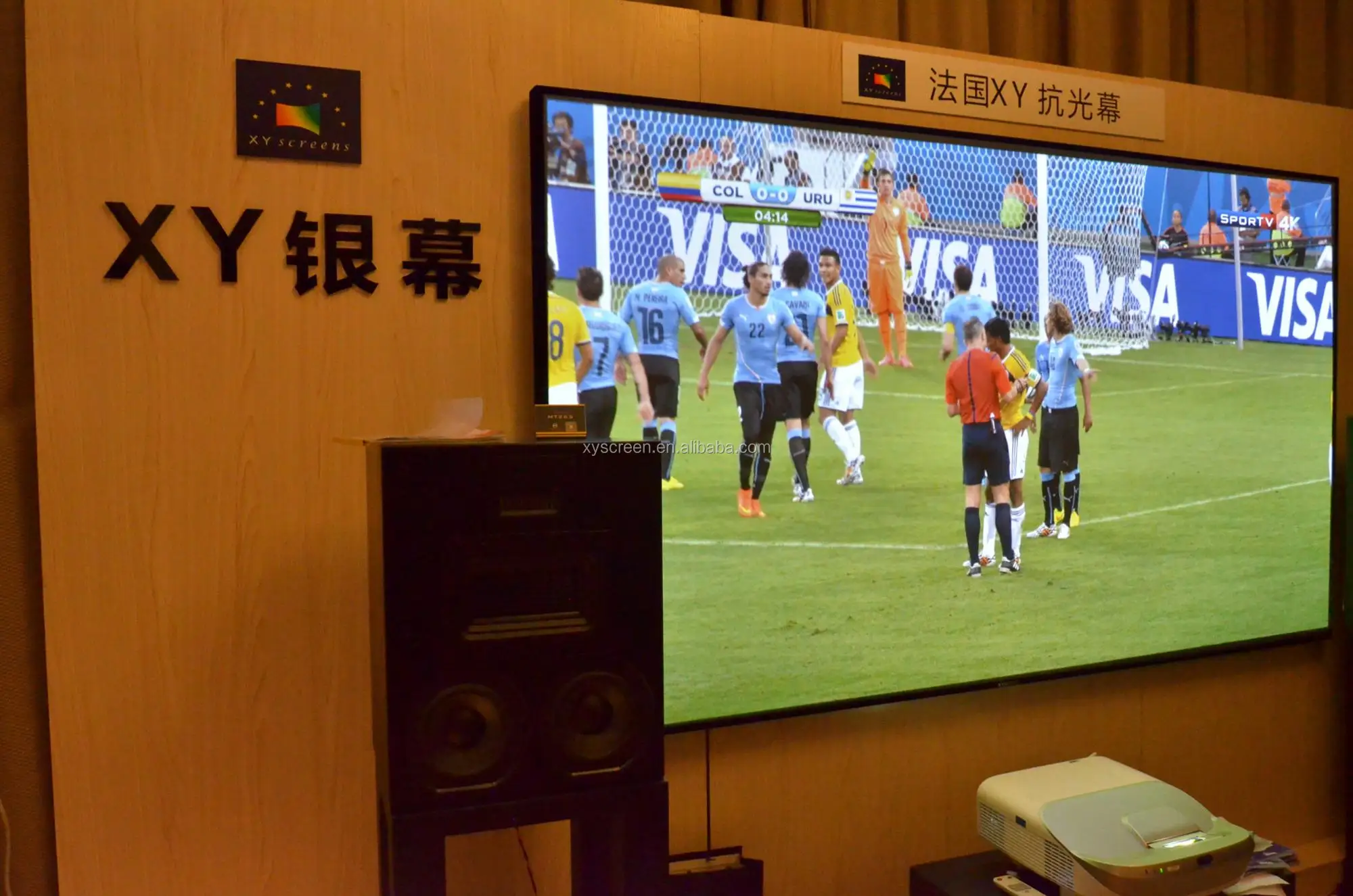 Projection screen,projector screen,alr screen,ambient light rejectin screen,XY Screen,PET Crystal