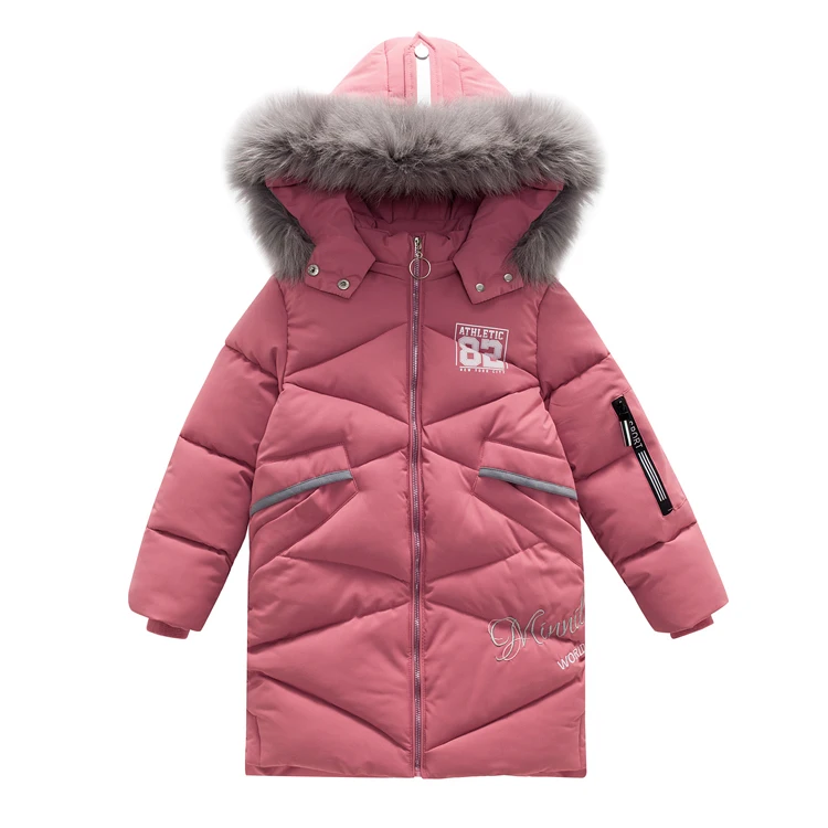 

Wholesale children's boutique girls winter coats with cap children kids of clothes, Picture