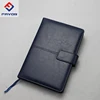 high quality pvc/pu leather cover notepad with button close