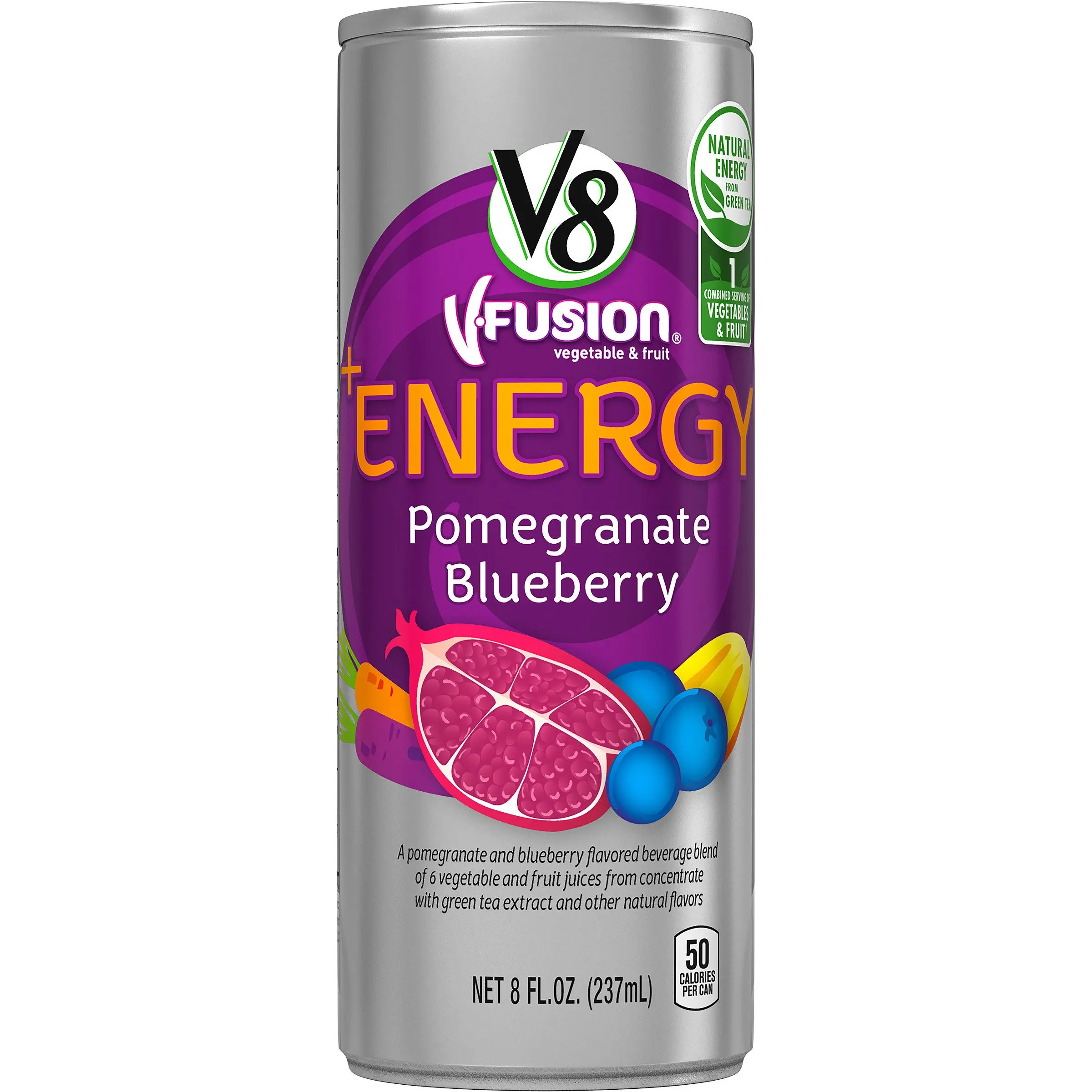 15.92. V8 +Energy, Pomegranate Blueberry, 8 Ounce (Pack of 24) (Packaging M...