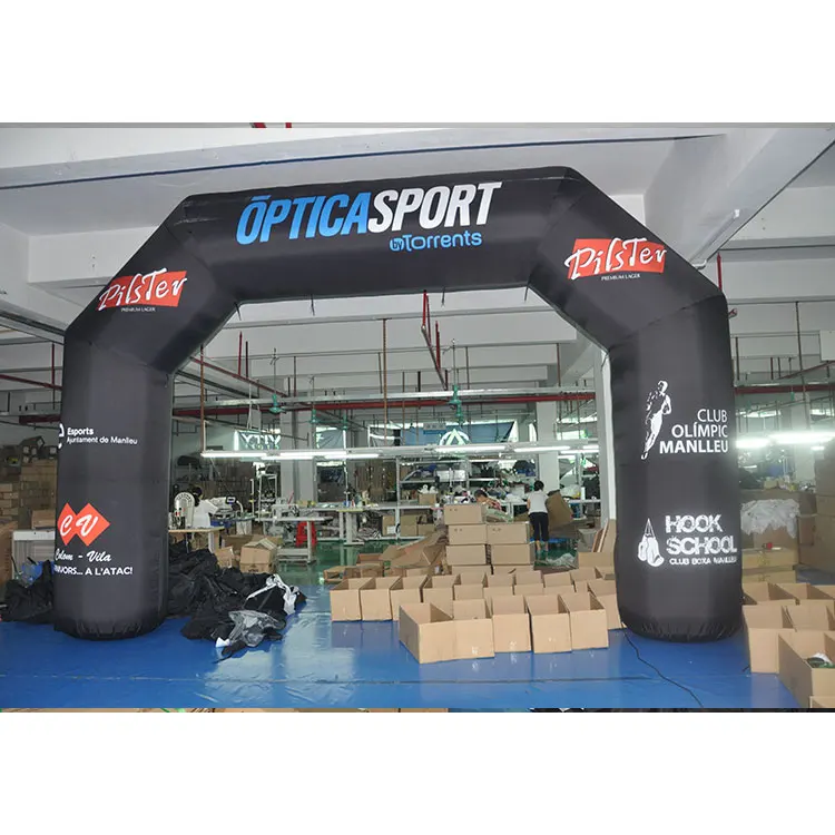 Custom Advertising Outdoor 8*4m sports Race start and finish line inflatable arch//