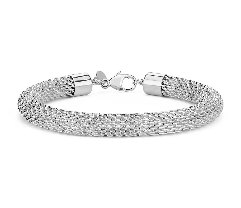 simple white gold bracelet