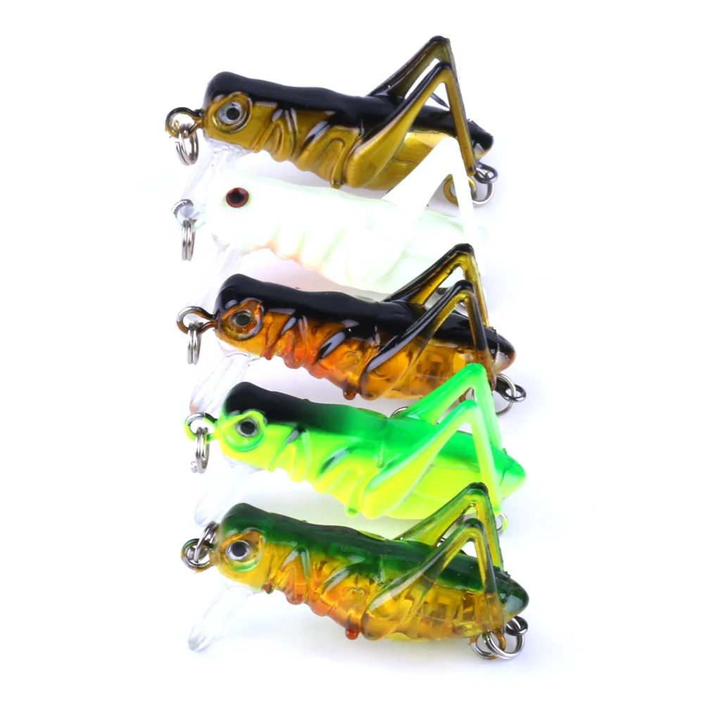 

wholesalers Insect fishing Bait artificial grasshopper lure fishing gear, 5 colors