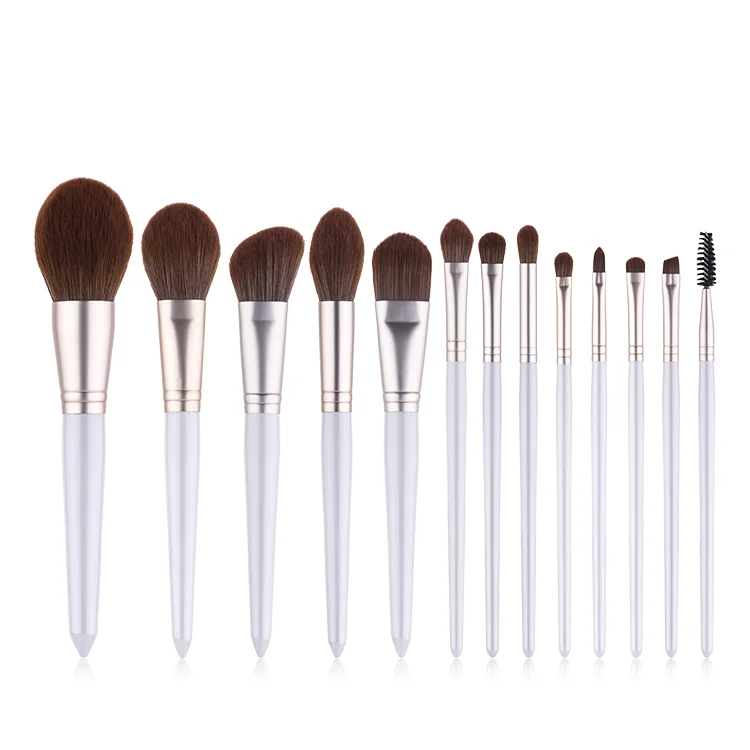 

Customized New Product 13pcs White Makeup Brush Private Label Cosmetic Makeup Brushes Set