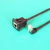 RJ45 Male to Female Screw Panel Mount Ethernet LAN Network Extension Cord