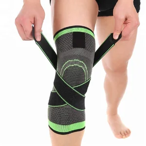 Elastic Ultra Flex Athletics Knitted Knee Compression Support Sleeve with Silicone Patella Ring Compression Knee Sleeve Brace