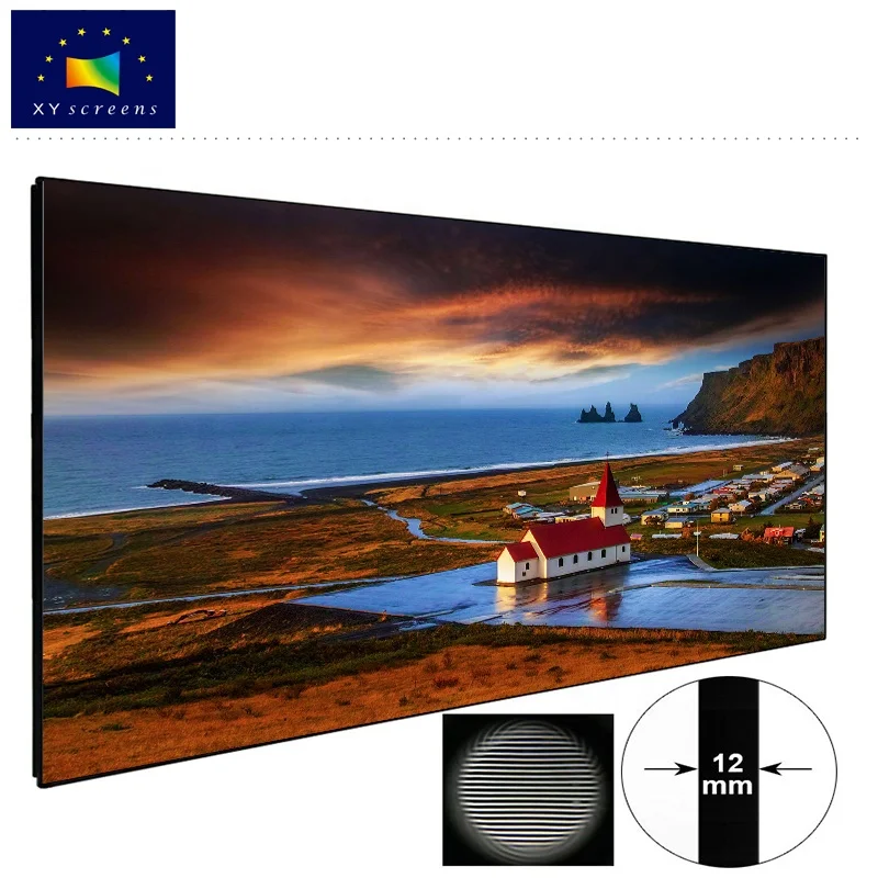 
XYSCREENS 80 90 100 110 120 Inch PET Crystal ALR UST Cinema Screen for Projector with Good Price 
