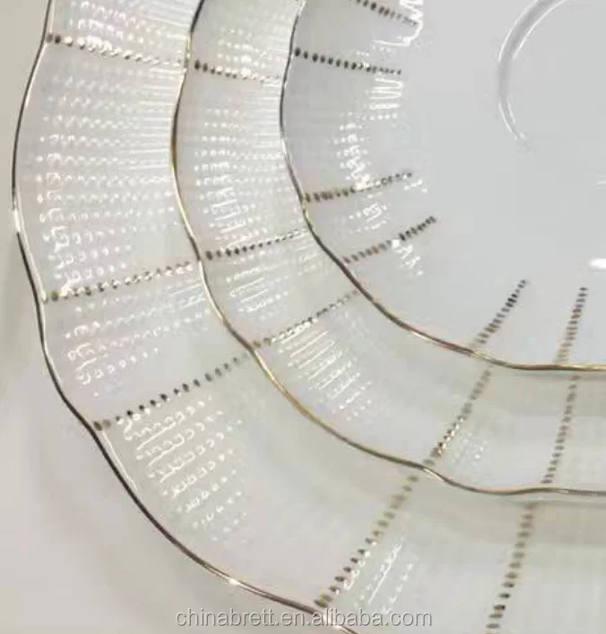 Hotel Used Dinner Plates Gold Changer Plates For Weddings