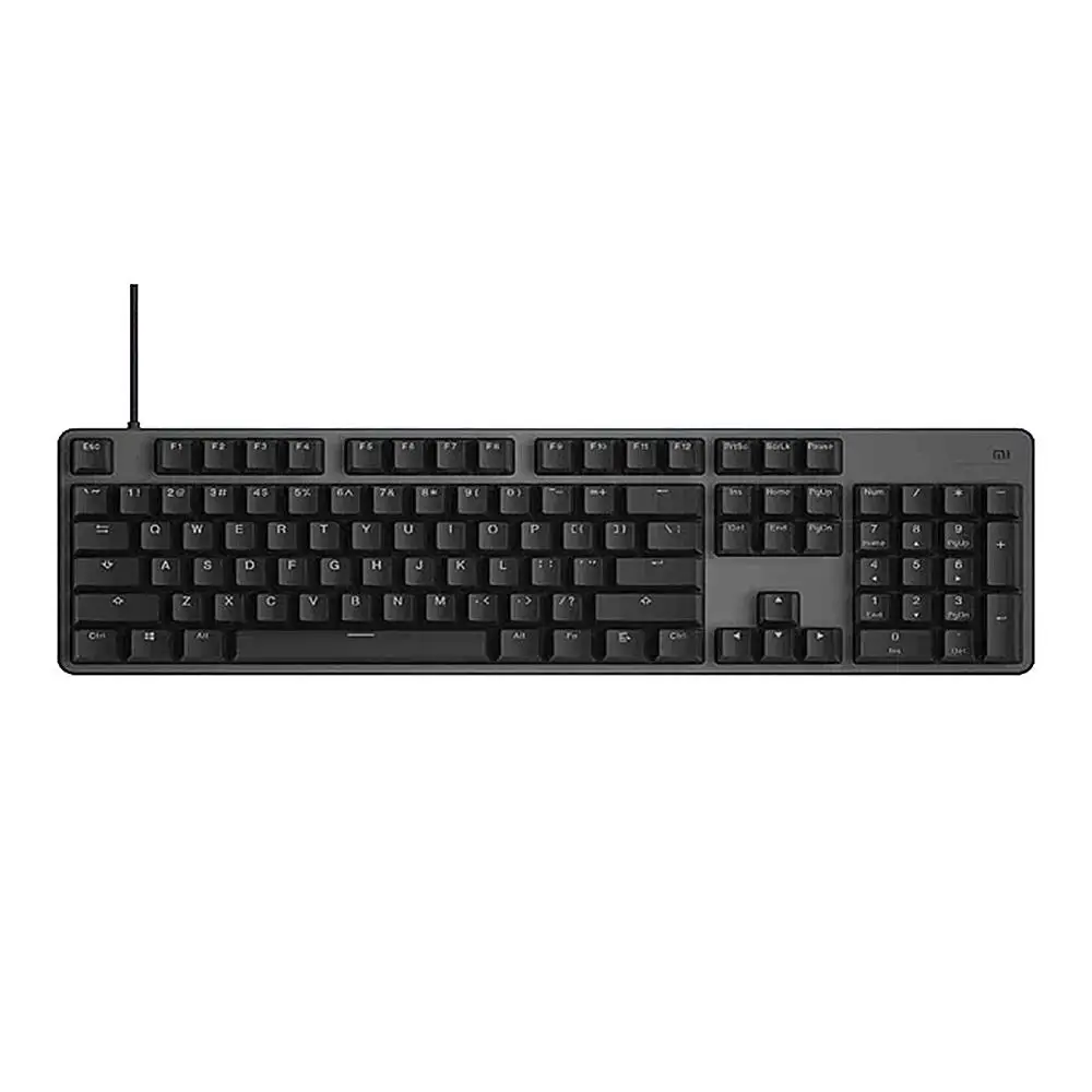 

Original Xiaomi Gaming Keyboard 104-Key RGB Backlit Aluminum Alloy Surface Cover Ergonomic Button Black