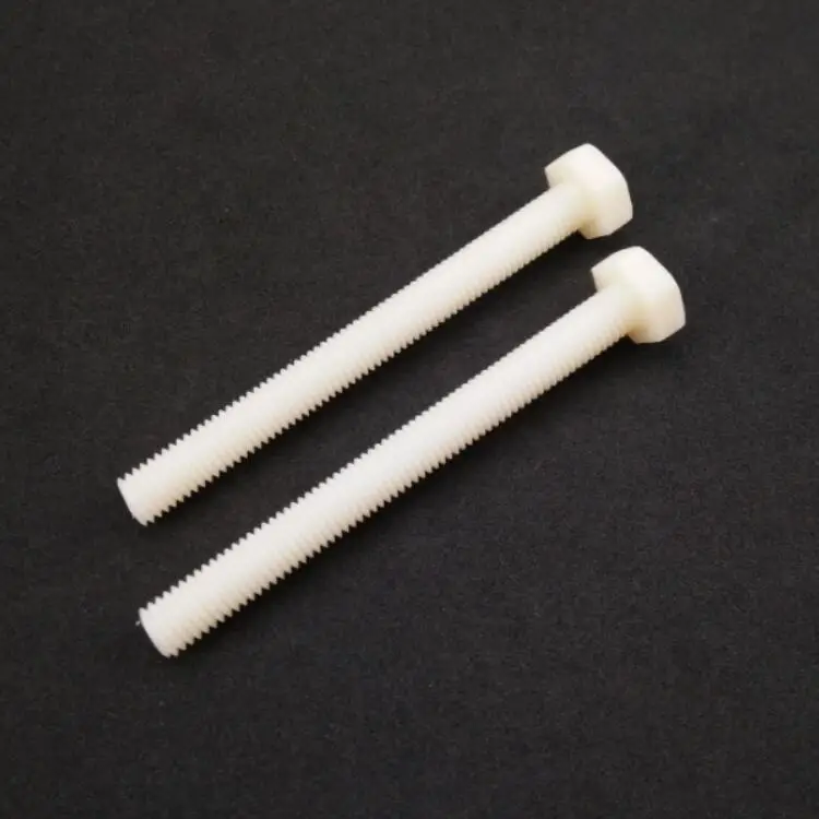 
Plastic Nylon Hex Bolts Nuts Fastener Fiber Glass PA 66 Standard DIN 933 M8 Thread 