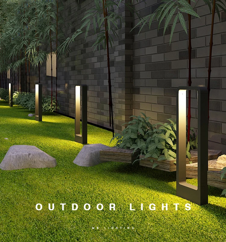 High efficiency customized modern design waterproof ip44 aluminum 7w led garden light