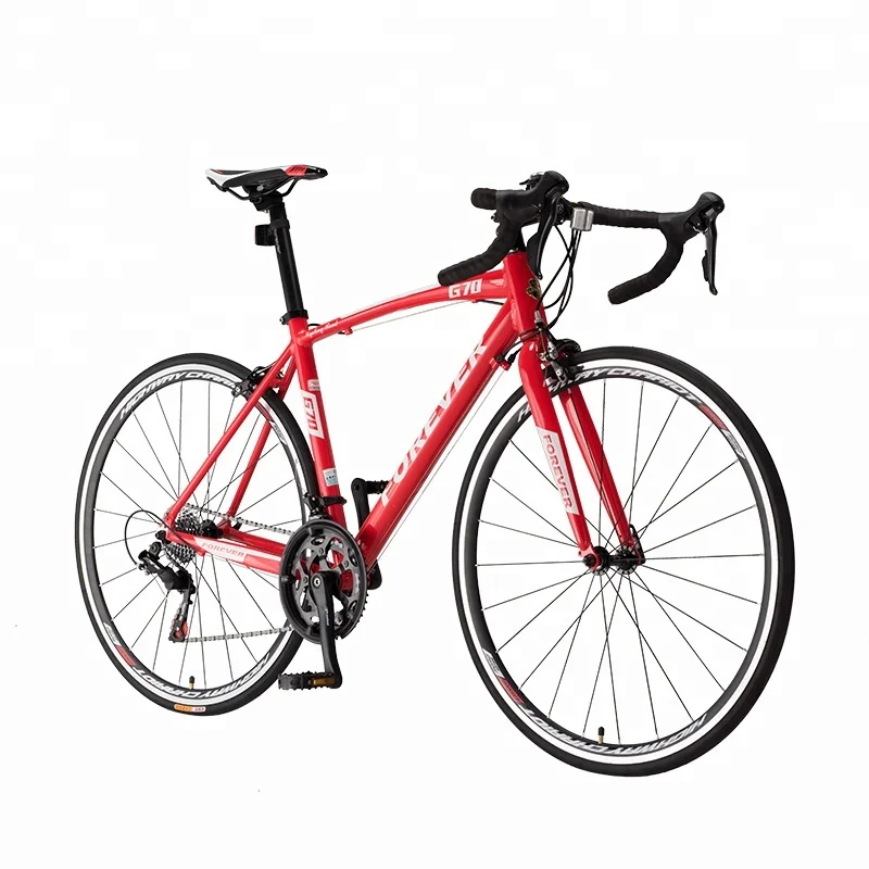 

2018 Hot Sales New Model Race Bike China Factory Wholesale Aluminum Alloy 16 Speed Road Bike, Red / black