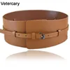 New Fashion Women belts Ladies Wide Belt brown Faux Leather Causal Skinny Waistband black Strap Belt Dress Clothes Accessories