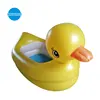 Customs hospital Bathroom PVC plastic inflatable portable folding easy carry yellow duck design spa baby bath tub bathtub