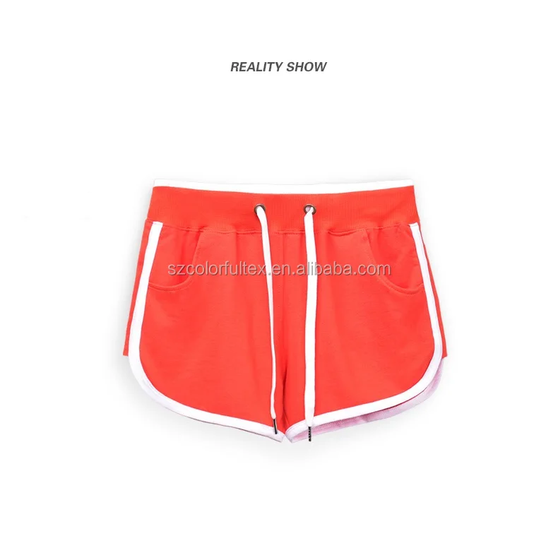 Custom logo blank plain gym women short sports running shorts