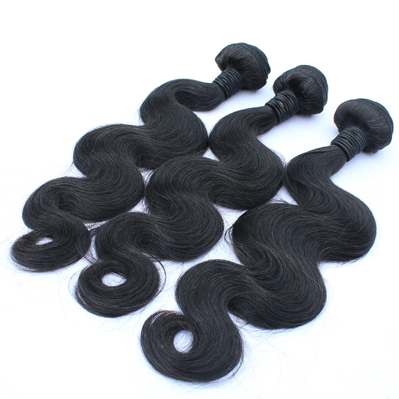 

China Best 100 Virgin Human Hair Bundles Body Wave Cheap Cuticle Aligned Brazilian Hair, Natural color can be dyed