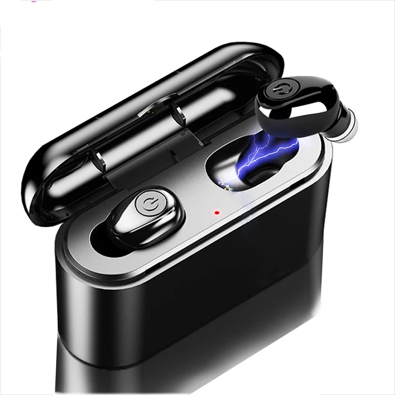 

New Product 2019 IPX6 Mini Sports bluetooth 5.0 Earphone Wireless Stereo Headset Earphone earpiece, Black /white