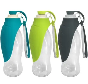 Image of Hot selling Portable pet water bottle Silicone dog water bottle travel