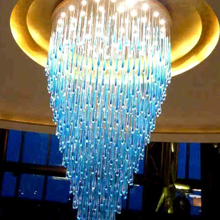 Wholesale Modern Decoration Hanging Fiber Optic Crystal Chandelier 