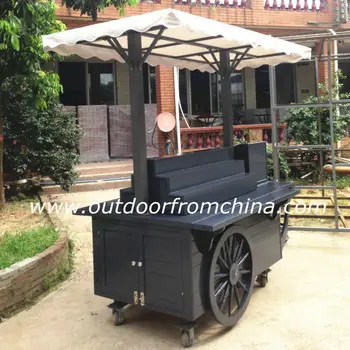 ice cream cart wooden