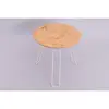 2015 hot sale handicraft circular wooden coffee tea tables