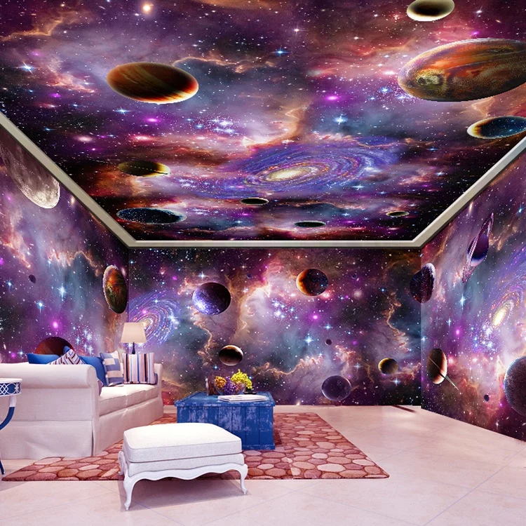 Mofang Starry Sky Space Galaxy 3d Wallpaper Designs Pvc Mural Wallpaper 3d Custom For Home Decoration Al Murad Wallpaper Buy 3d Wallpaper Designs