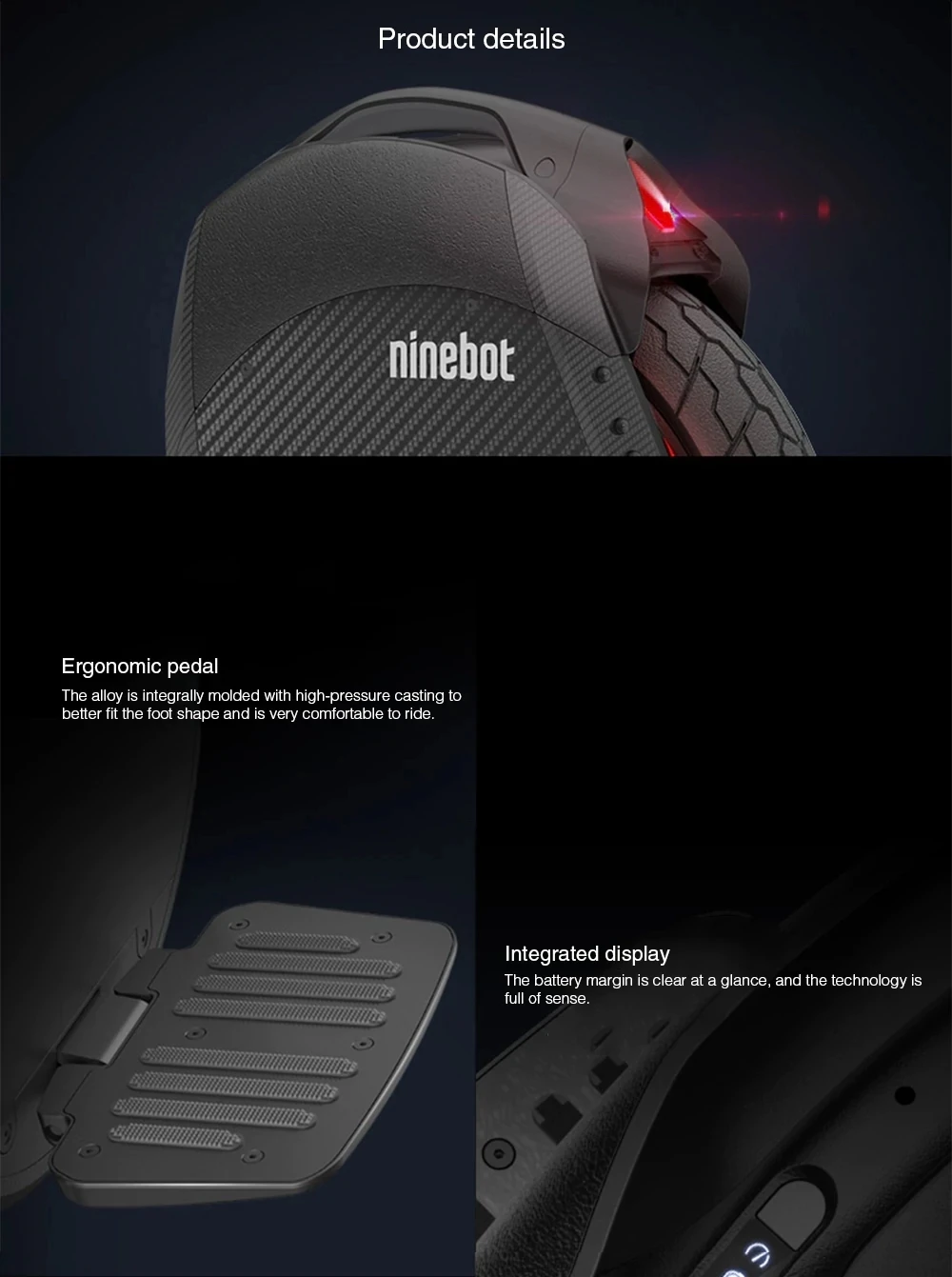 Original Ninebot One Z10 Self Balancing Wheel Scooter Electric Unicycle 1800W Motor Speed 45km/h golf self balance scooter