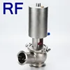 RF Stainless Steel Sanitary Penumatic Globe Valve Tri Clamp Cut-Off Valve With Stainless Steel Actuator