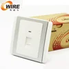 High quality cat5e/cat6 One/single port Network cable face plate