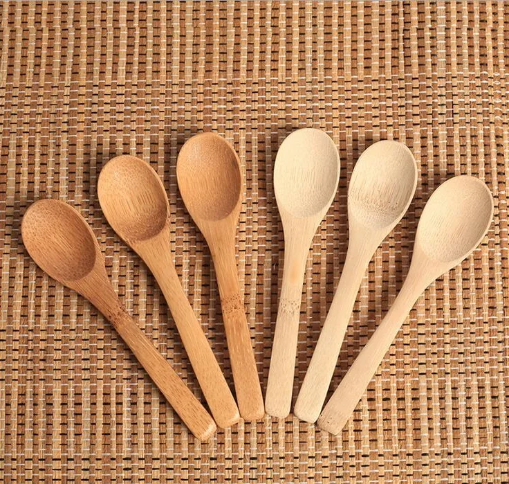 

New Delicate Kitchen Using Condiment Jam Spoon Coffee Spoon Small Wooden Baby Honey Spoon 13cm