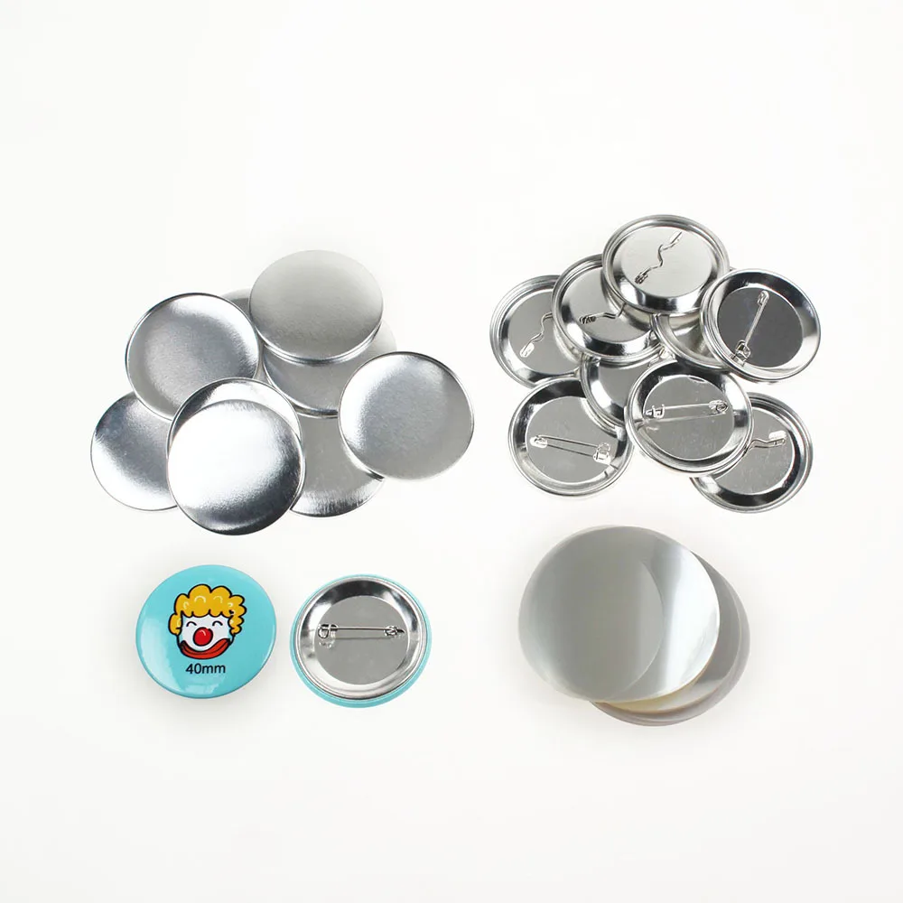 

Wholesale High Quality DIY Round Shape Diameter 40mm Pin Button Badge Tin Button