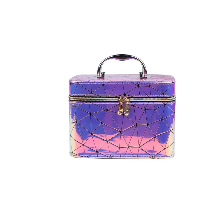 

New Stone Grain Hand - held Gold Cosmetic Case Makeup Bag Cosmetic Case