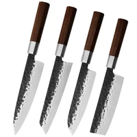 

Free Shipping Qing Yangjiang Hand Forged Knife 4 Piece 4Cr13 Stainless Steel Japanese Kitchen Japan Chef Knife Set