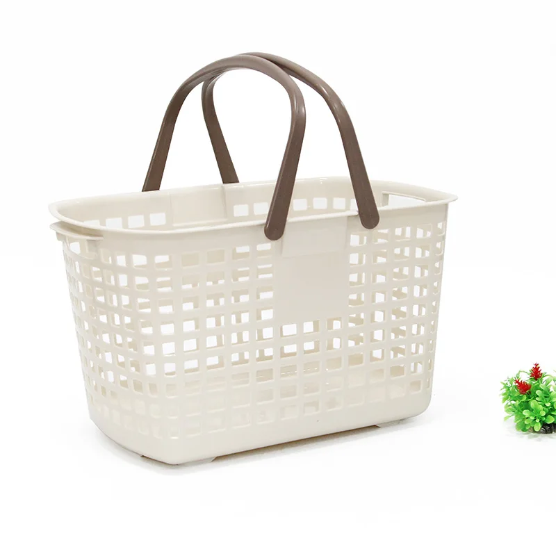 Plastic Wholesale Cheap Portable Rectangle Shopping Laundry Basket With