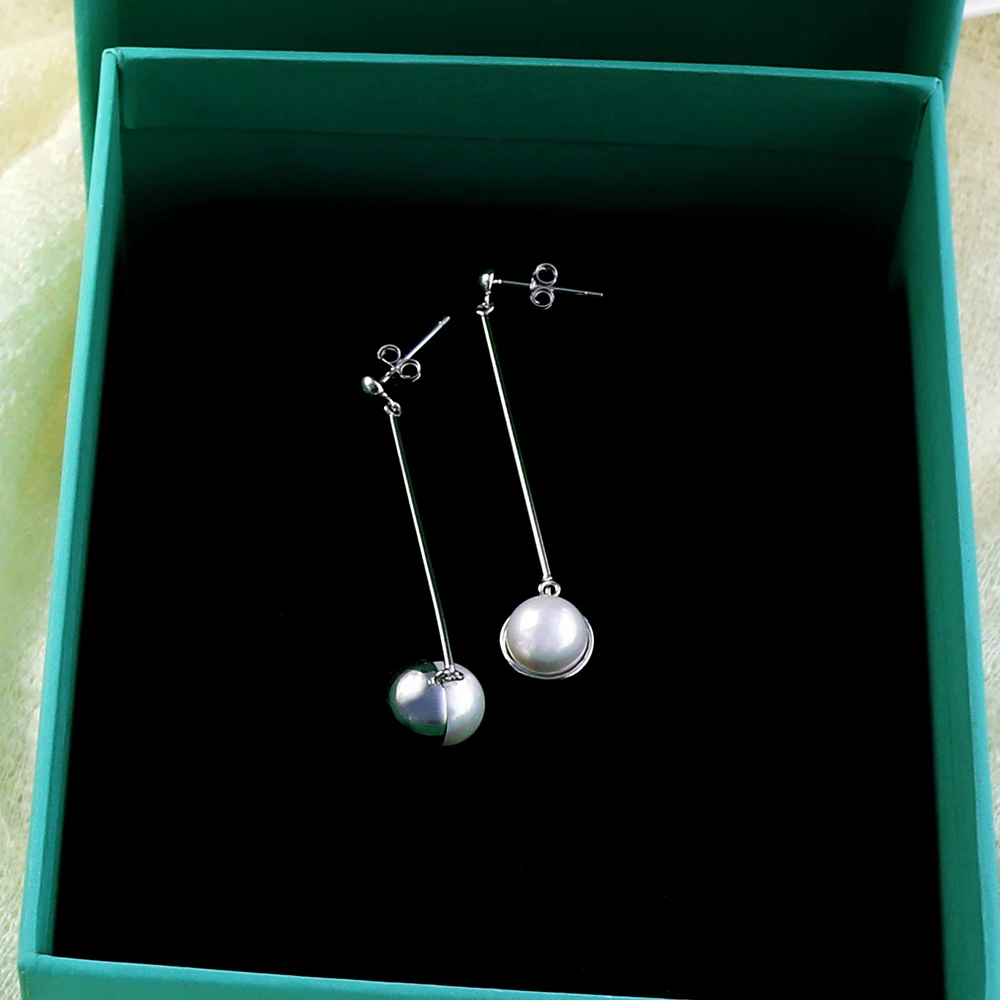 Joacii Silver Jewelry Drop Womens Freshwater Pearl Earring With Korut