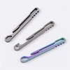 TC4 Original color wire cutting technology titanium alloy gifts key chain key holder