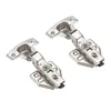 Stainless steel Concealed Kitchen Cabinet Door Hinges Self Closing Full Overlay Frameless