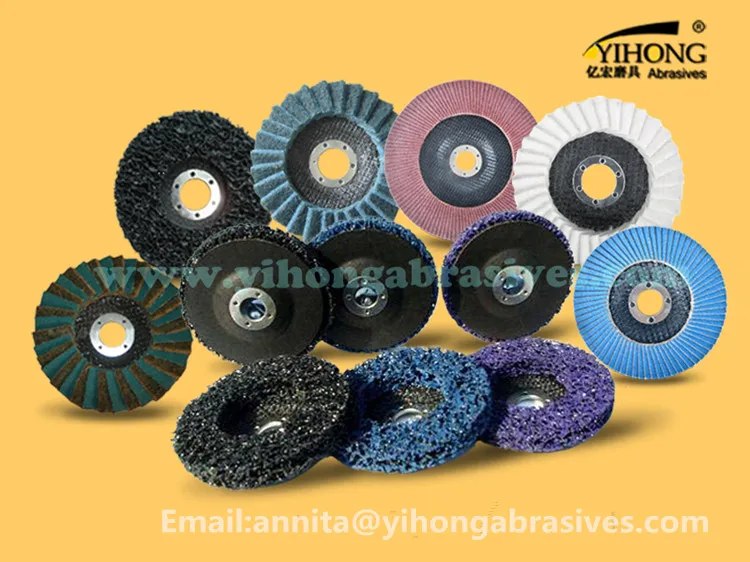 Flap Disc With Fiberglass Backing Pads For Steel Polishing Hand Angle