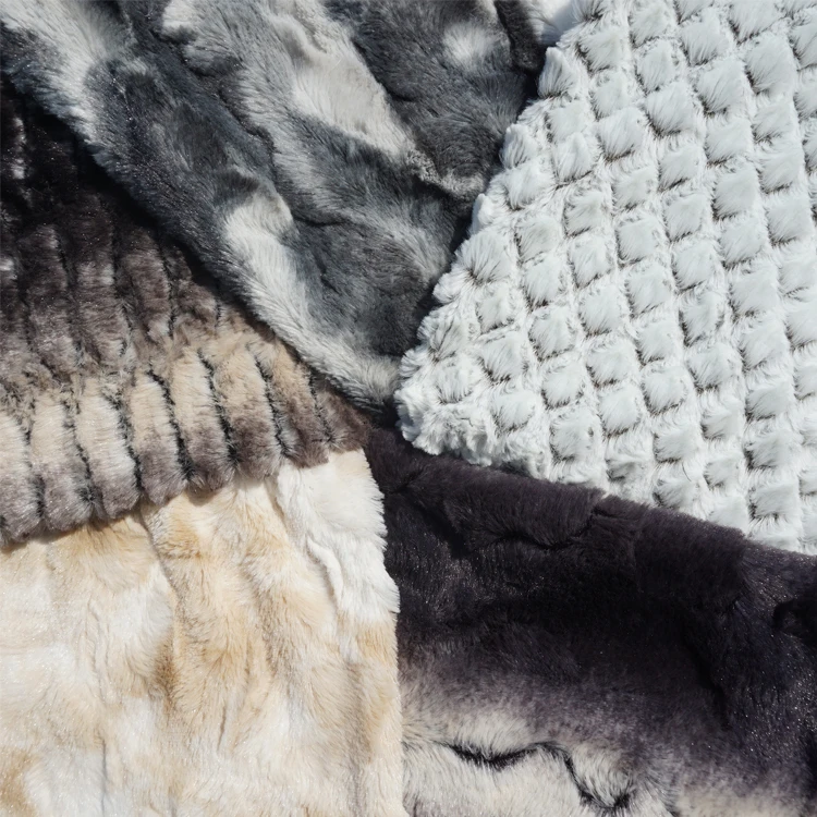 New Style Breathable Fuzzy Pv Plush Fabric Animal Fur Toy Long Pile