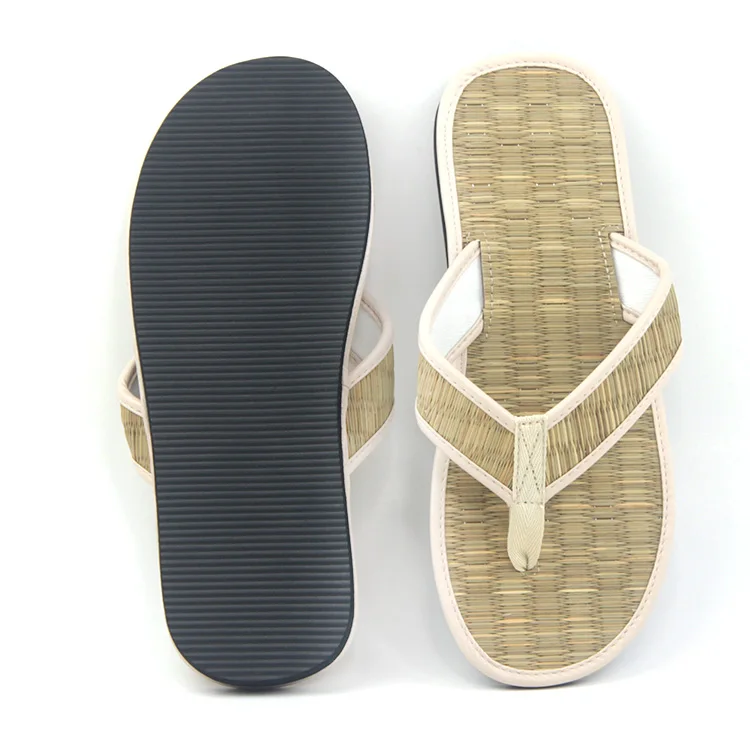 Summer Bamboo Sandal Flip Flop Slipper Eco Friendly Hotel Straw Shoes ...