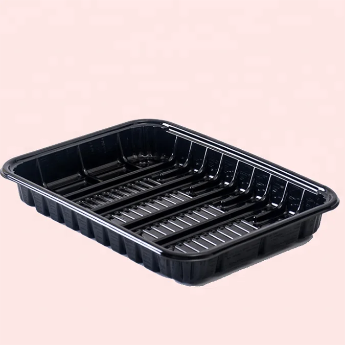 Black Pet Disposable Plastic Blister Vegetable Packaging Tray Buy
