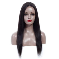 

Brazilian Virgin Straight Human Hair Wigs Pre Plucked 4 By 4 Lace Closure Wigs for Blaclk Women 250% Density Middle Part