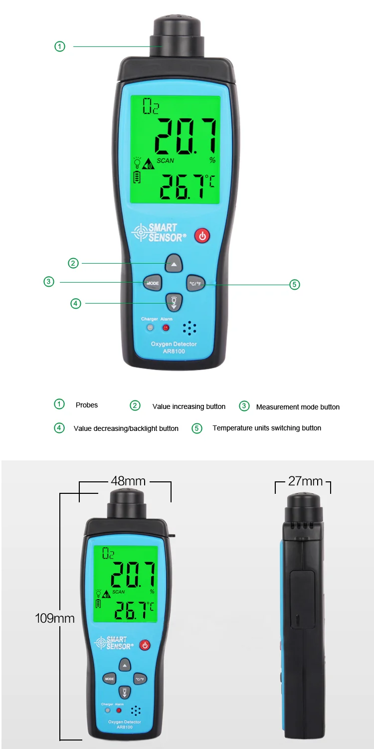Measuring Room Oxygen Level Meter Dissolved Oxygen Flow Meter Buy