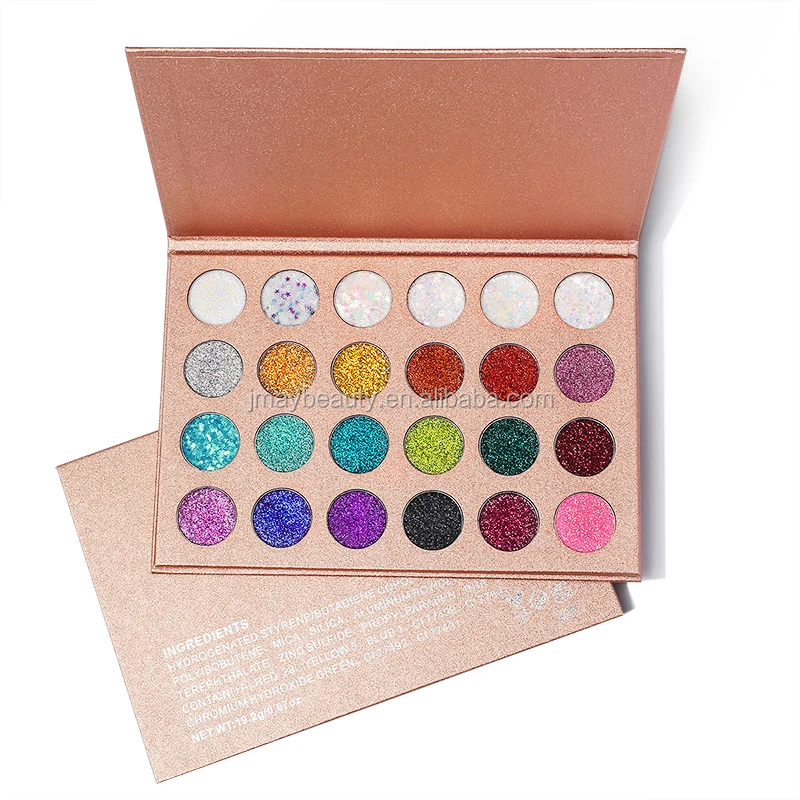 

Newest Glitter Eyeshadow For Eye Beauty private label long wearing and high pigment fashion glitter eyeshadow palette, N/a